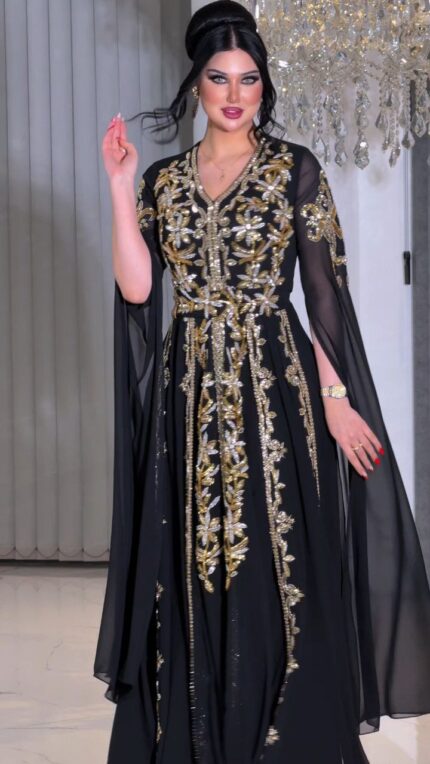 ZENABİYEM Zena Fashion Nakış İşlemeli Çift Etek Abiye Elbise Yöresel
